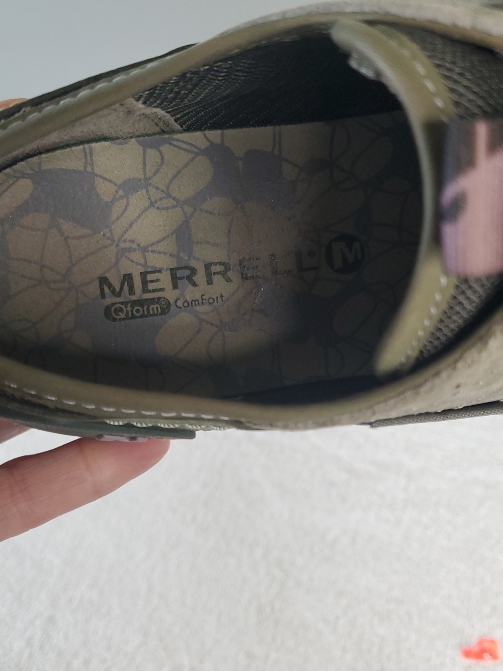 Womens MERRELL Mimosa Lace Dusty Olive Outdoor Sneakers. Size 7 - Picture 13 of 14